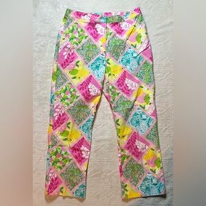 Vintage Lilly Pulitzer patchwork‎ cropped pants